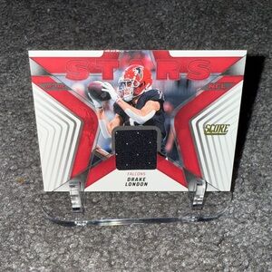 2025 Score Stars Of The NFL Drake London Jersey Patch Falcons #SNJ-DLN